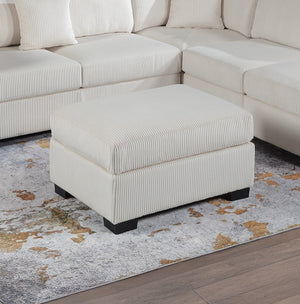 English Elm Contemporary 3-Piece Sectional Sofa Set in Ash Black Corduroy with RAF/LAF Chaise, Tufted Seats, Pillows - Stylish Low-Profile Design Beige 34 L x 26 W x 45 H B011S01768