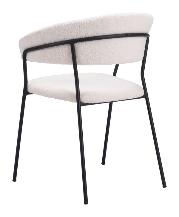 Josephine Dining Chair - Set of 2 Cream 109669 Zuo Modern