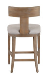 VIG Furniture Modrest Fabien - Mid-Century Modern Beige Linen + Wood Counter Chair VGRH-RHS-CZHT01-NTL