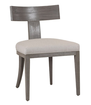 VIG Furniture Fabien Beige Linen Dining Chairs Set Of 2 — Mid-Century Modern Grey-Wash Rubberwood, Foam Seat Comfort VGRH-RHS-98535-GRY