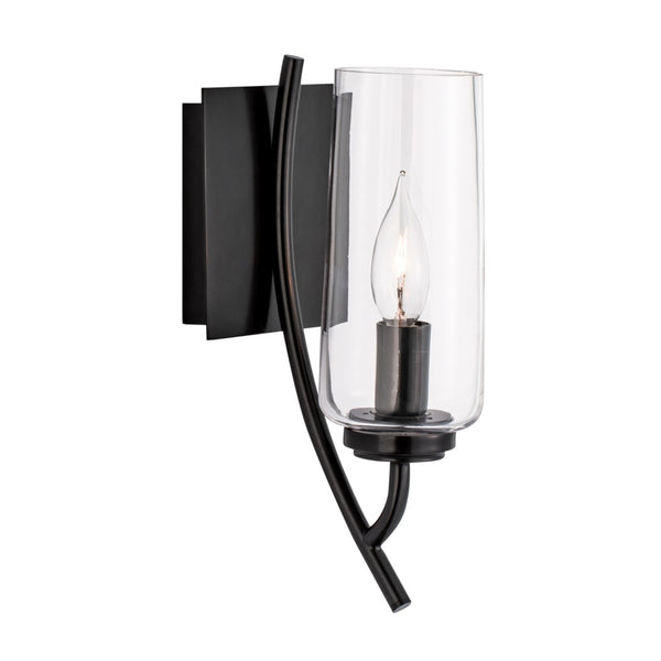 Tulip 11.75'' High 1-Light Sconce - Acid Dipped Black 8153-ADB-CL Norwell