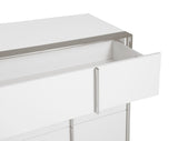 VIG Furniture Modrest Cartier - Modern White + Stainless Steel Dresser VGVC-J-A002-D-WHT