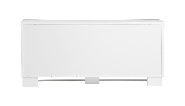 VIG Furniture Modrest Cartier - Modern White + Stainless Steel Dresser VGVC-J-A002-D-WHT