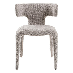 VIG Furniture Saehee Upholstered Velvet-Style Seat With Foam Support, Iron Frame, No Assembly, Plush Comfort Light Grey Dining Chair VGEUMC-7512CH-CODA-120
