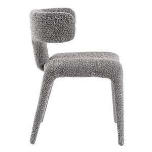 VIG Furniture Saehee Upholstered Velvet-Style Seat With Foam Support, Iron Frame, No Assembly, Plush Comfort Grey Dining Chair VGEUMC-7512CH-CODA-178