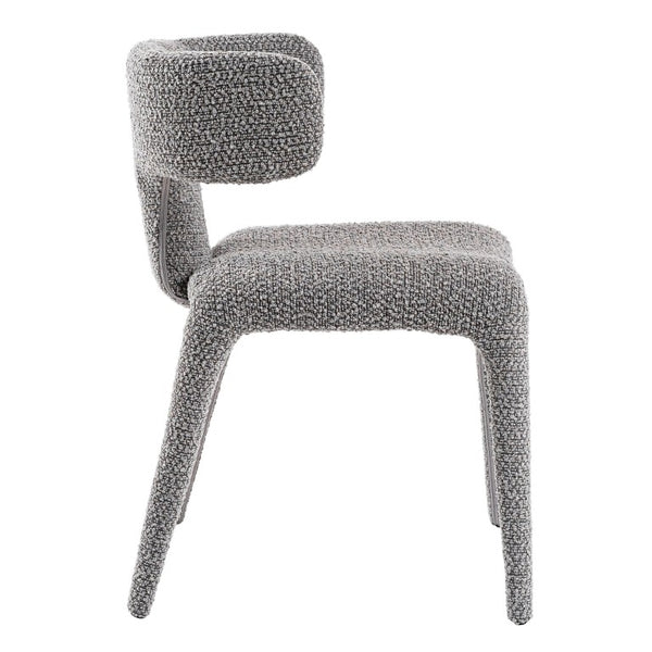 VIG Furniture Saehee Upholstered Velvet-Style Seat With Foam Support, Iron Frame, No Assembly, Plush Comfort Grey Dining Chair VGEUMC-7512CH-CODA-178