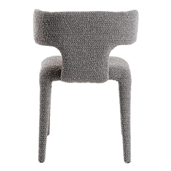 VIG Furniture Saehee Upholstered Velvet-Style Seat With Foam Support, Iron Frame, No Assembly, Plush Comfort Grey Dining Chair VGEUMC-7512CH-CODA-178