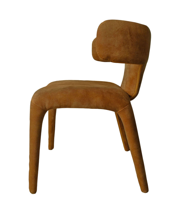 VIG Furniture Modrest Saehee - Modern Camel Velvet Fabric Dining Chair VGEUMC-7512CH-DECENT-004