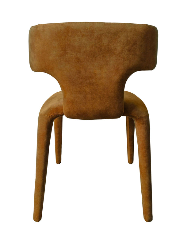 VIG Furniture Modrest Saehee - Modern Camel Velvet Fabric Dining Chair VGEUMC-7512CH-DECENT-004