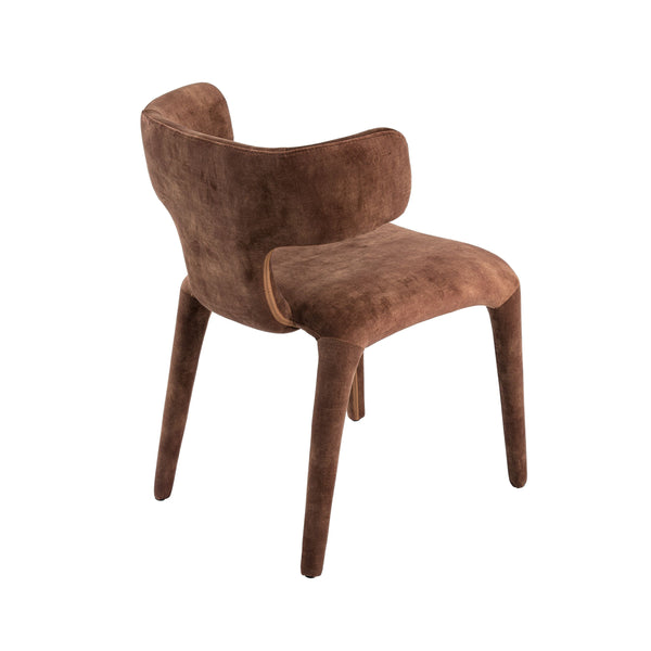 VIG Furniture Modrest Saehee - Modern Camel Velvet Fabric Dining Chair VGEUMC-7512CH-DECENT-004