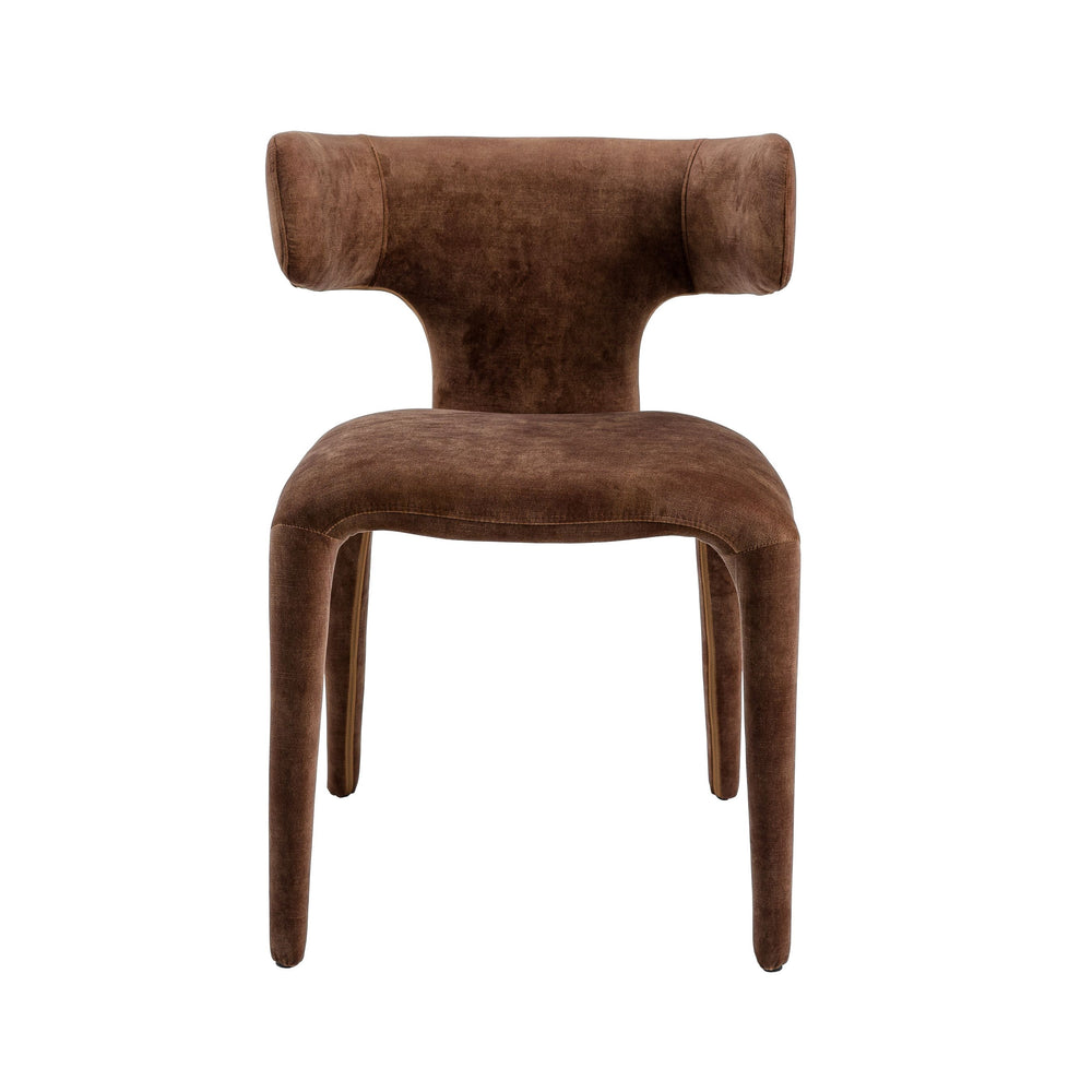 VIG Furniture Modrest Saehee - Modern Camel Velvet Fabric Dining Chair VGEUMC-7512CH-DECENT-004
