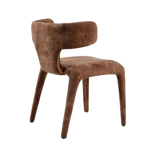 VIG Furniture Modrest Saehee - Modern Camel Velvet Fabric Dining Chair VGEUMC-7512CH-DECENT-004