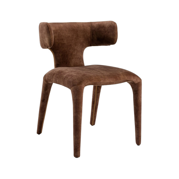 VIG Furniture Modrest Saehee - Modern Camel Velvet Fabric Dining Chair VGEUMC-7512CH-DECENT-004