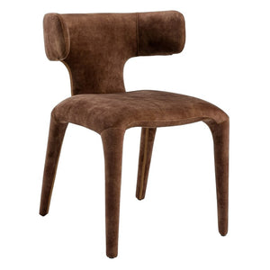 VIG Furniture Saehee Camel Velvet Dining Chair — Plush Upholstered Seat, Iron Frame, No Assembly, Stylish Comfort VGEUMC-7512CH-DECENT-004