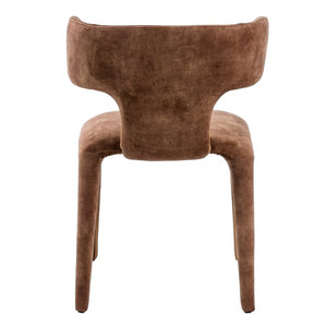 VIG Furniture Saehee Camel Velvet Dining Chair — Plush Upholstered Seat, Iron Frame, No Assembly, Stylish Comfort VGEUMC-7512CH-DECENT-004