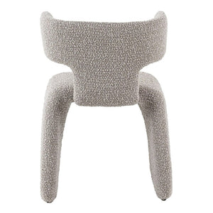 VIG Furniture Bergman Sculptural Upholstered Chair With Asymmetrical Back, Iron Frame & Plush Foam For Comfort Off-White Dining Chair VGEUMC-7513CH-CODA-120