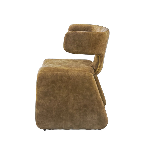 VIG Furniture Modrest Bergman - Modern Camel Velvet Dining Chair VGEUMC-7513CH-DECENT-004