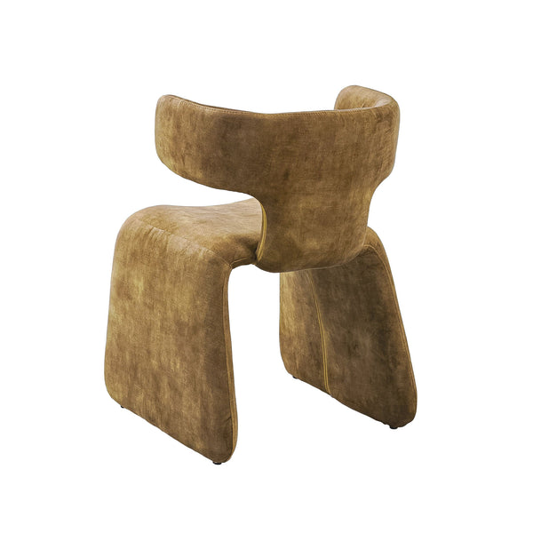 VIG Furniture Modrest Bergman - Modern Camel Velvet Dining Chair VGEUMC-7513CH-DECENT-004