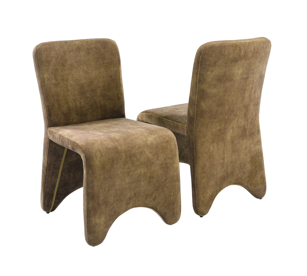 VIG Furniture Modrest Ditka - Modern Camel Velvet Dining Chair (Set of 2) VGEUMC-7510CH-DECENT-004