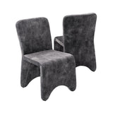 VIG Furniture Modrest Ditka - Modern Grey Velvet Dining Chair (Set of 2) VGEUMC-7510CH-DECENT-032