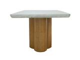 VIG Furniture Modrest Bateman - Modern Faux Concrete + Walnut Dining Table VGMC-GF-1C011