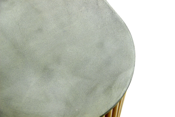 VIG Furniture Modrest Duncan - Modern Faux Concrete + Walnut Console Table VGMC-GF-1A024