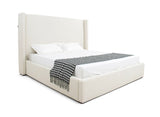 VIG Furniture Modrest Byrne - Modern Off White Fabric Bed VGEVVG713-C-00