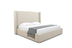 VIG Furniture Modrest Byrne - Modern Beige Fabric Bed VGEVVG713-C-01