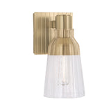 Carnival 9'' High 1-Light Sconce - Satin Brass 8157-SB-CL Norwell