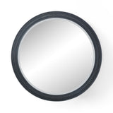 Lamod Cirque - Modern Black Ash Round Mirror