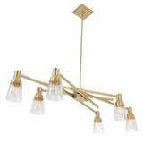 Carnival 49.5'' Wide 6-Light Chandelier - Satin Brass 8158-SB-CL Norwell