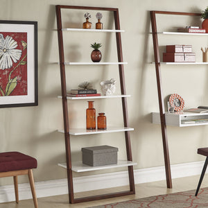 Oliver 28 Inch Wide Open Shelf Bookcase with Metal Frame for Modern Living Room Storage