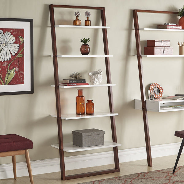 Oliver 28 Inch Wide Open Shelf Bookcase with Metal Frame for Modern Living Room Storage