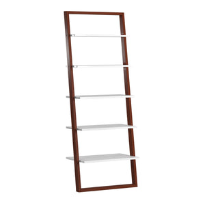 Oliver 28 Inch Wide Open Shelf Bookcase with Metal Frame for Modern Living Room Storage
