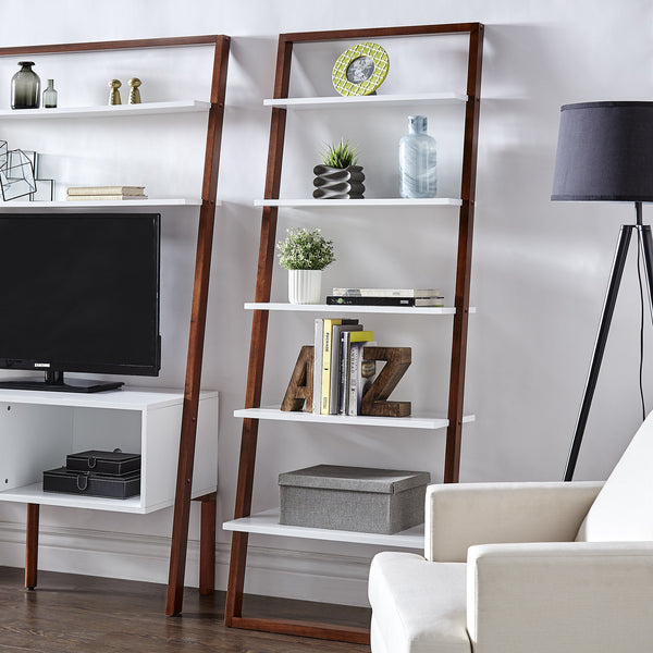Oliver 28 Inch Wide Open Shelf Bookcase with Metal Frame for Modern Living Room Storage
