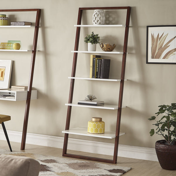Oliver 28 Inch Wide Open Shelf Bookcase with Metal Frame for Modern Living Room Storage