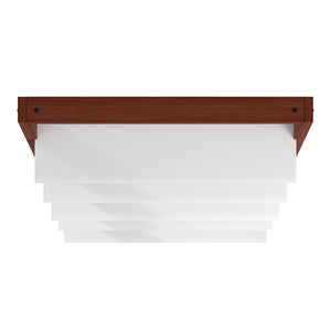 Oliver 28 Inch Wide Open Shelf Bookcase with Metal Frame for Modern Living Room Storage