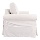 OSP Home Furnishings Ashton Loveseat Ivory