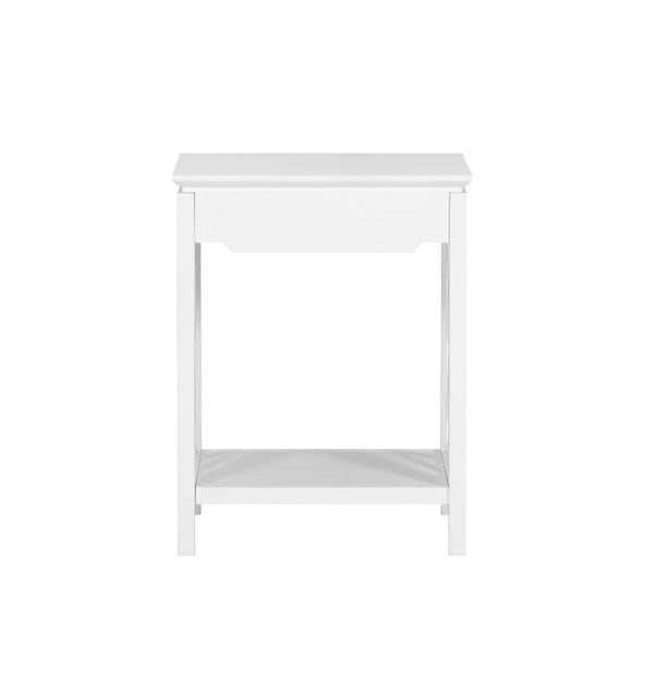 Comfort Pointe Thomas White Chippendale-style Nightstand White