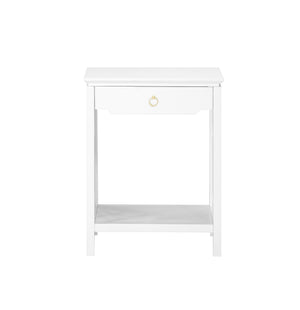Comfort Pointe Thomas White Chippendale-style Nightstand White