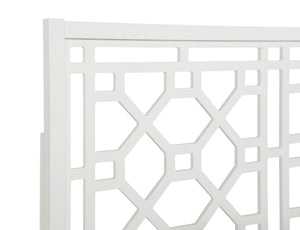 Comfort Pointe Thomas Chippendale White Headboard White