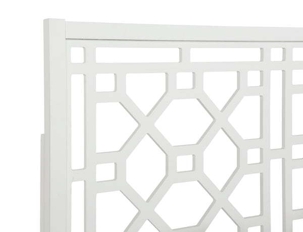 Comfort Pointe Thomas Chippendale White Headboard White