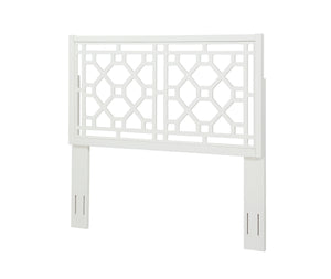 Comfort Pointe Thomas Chippendale White Headboard White
