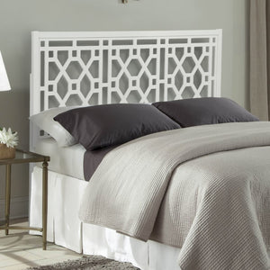 Comfort Pointe Thomas Chippendale White Headboard White