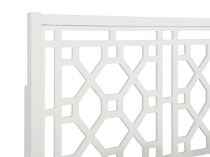 Comfort Pointe Thomas Chippendale White Headboard White