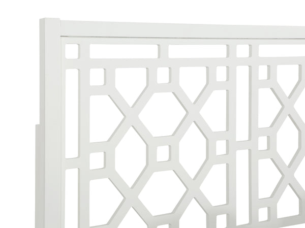 Comfort Pointe Thomas Chippendale White Headboard White