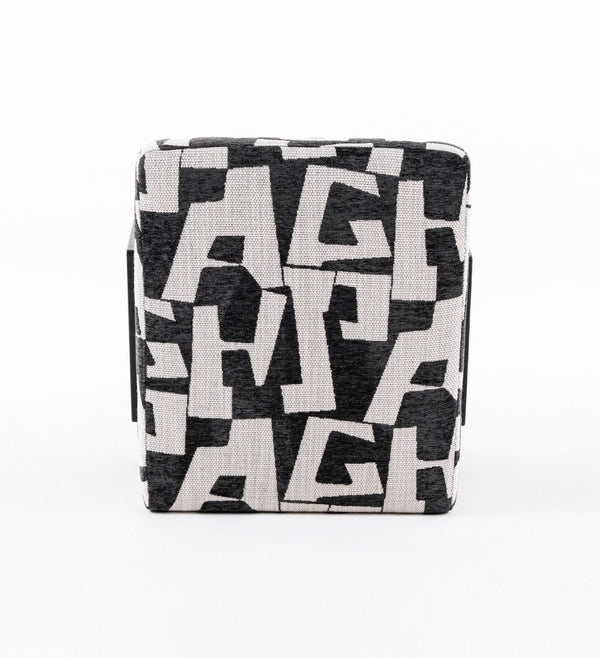 VIG Furniture Modrest Leana - Modern Black & White Fabric Accent Chair VGOD-ZW-23073-BLKWHT