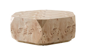 VIG Furniture Modrest July - Modern Mapa Burl Round Coffee Table VGOD-LZ-226C-COF