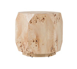 VIG Furniture Modrest July - Modern Mapa Burl Round End Table VGOD-LZ-226E-L-END