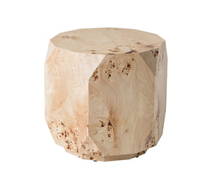 VIG Furniture Modrest July - Modern Mapa Burl Round End Table VGOD-LZ-226E-L-END